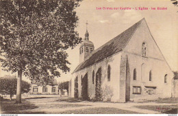 77 LES ORMES SUR VOULZIE L'EGLISE LES ECOLES - Autres & Non Classés