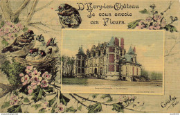 77 D'EVRY LES CHATEAU JE VOUS ENVOIE CES FLEURS LE CHATEAU - Autres & Non Classés