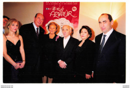 JACQUES ET BERNADETTE CHIRAC CHARLES ET KATIA AZNAVOUR CONCERT DE BIENFAISANCE PHOTO DE PRESSE ANONYME - Beroemde Personen