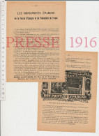 4 Vues Doc 1916 Bons-Points Epargne Caisse D'Epargne Et De Prevoyance De Troyes Bon-Point Epargne Pour élèves école - Non Classés