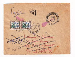 Lettre 1970 Taxe Bagnères De Luchon Haute-Garonne Non Réclamé Paris Distribution REBUTS - 1960-.... Brieven & Documenten