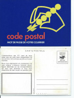 Thèmes > Poste & Facteurs  Code Postal Bleu - Post & Briefboten