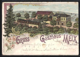 Lithographie Dresden-Pillnitz, Gasthaus Zum Meix  - Pillnitz