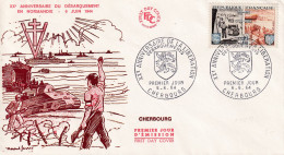 FDC 1964  CHERBOURG - 1960-1969