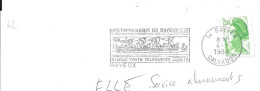 Lettre Entière Flamme 1989 Bayeux Calvados - Oblitérations Mécaniques (flammes)