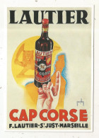 Cp, Publicité, Ed. Clouet, 2017, CORSE, Alcool, LAUTIER, Cap Corse , Grand Vin Au Quinquina, Illustrateur Signée - Advertising