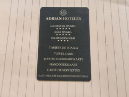 RUSSIA-ADRIAN HOTELES-hotal Key Card-(1128)-used Card - Hotel Keycards