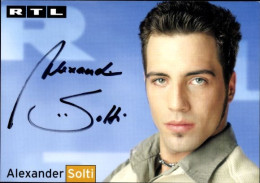 CPA Schauspieler Alexander Solti, Portrait, Autogramm, RTL - Schauspieler