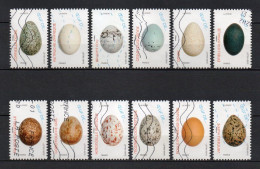 - FRANCE Adhésifs N° 1839/50 Oblitérés - Série Complète LES OEUFS D'OISEAUX 2020 (12 Timbres) - - Gebruikt