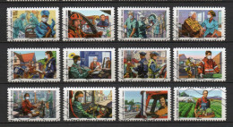 - FRANCE Adhésifs N° 1909/20 Oblitérés - Série Complète TOUS ENGAGÉS 2020 (12 Timbres) - - Used Stamps