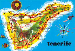 Espagne TENERIFE MAPA DE LA ISLA - Tenerife