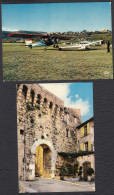 13 Fayence Avion Terrain D'aviation Et Vieux Château Lot 2 Cartes - Other & Unclassified
