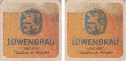 5001431 Bierdeckel Quadratisch - Löwenbräu Seit 1383 - Beer Mats