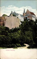 CPA Mansfeld Im Harzvorland, Teilansicht Des Schlosses Mit Mauer - Autres & Non Classés