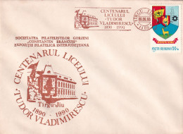 A24870 -  Constantin Brancusi Tudor Vladimirescu Targu-Jiu Postal Cover Romania 1990 - Briefe U. Dokumente