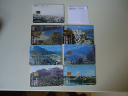 GREECE USED  PHONCARDS  LOT OF 7  FREE SHIPPING - Greece