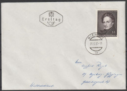 Österreich: 1965, Fernbrief In EF, Mi. Nr. 1183, 3 S.  175. Geburtstag Von Ferdinand Raimund.   EStpl. WIEN - FDC