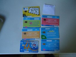 GREECE USED  PHONCARDS  LOT OF 7  FREE SHIPPING - Grèce