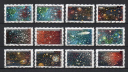 - FRANCE Adhésifs N° 2049/60 Oblitérés - Série Complète ESPACE 2021 (12 Timbres) - Tutoyer Les étoiles - - Used Stamps