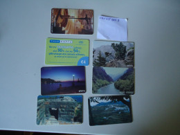 GREECE USED  PHONCARDS  LOT OF 7  FREE SHIPPING - Grèce