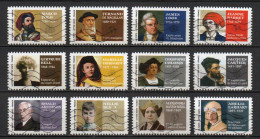 - FRANCE Adhésifs N° 2111/22 Oblitérés - Série Complète LES GRANDS VOYAGEURS 2022 (12 Timbres) - - Used Stamps