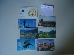GREECE USED  PHONCARDS  LOT OF 7  FREE SHIPPING - Griekenland