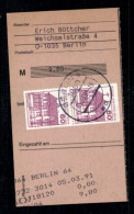 Michel Nr. 611 C/A (Paar) Auf Postanweisungs-Empfängerabschnitt - Autres & Non Classés