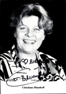 CPA Schauspielerin Christiane Blumhoff, Portrait, Autogramm - Schauspieler