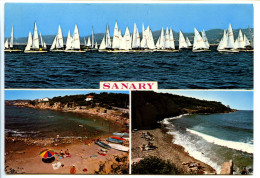 CPSM  10.5 X 15 Var  SANARY SUR MER  Calanques De Beaucours  Régates  Voiliers - Sanary-sur-Mer