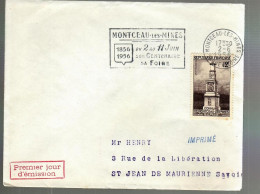80668 -  Cad  Ou OMEC  MONTCEAU LES  MINES  - FDC - Mechanical Postmarks (Advertisement)