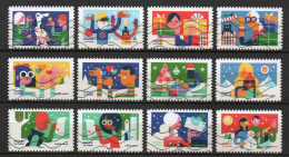 - FRANCE Adhésifs N° 2344/55 Oblitérés - Série Complète DES TIMBRES QUI NOUS RAPPROCHENT 2023 (12 Timbres) - - Used Stamps
