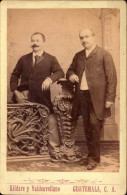 Guatemala, Hommes Mustachu Elegant, Aristocratie, Sculture, Dedicace, Photo Kildare Y Valdeavellano, 1893 - Anciennes (Av. 1900)