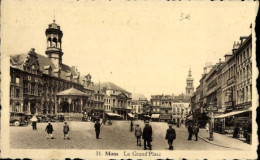 CPA Mons Wallonien Hennegau, La Grand Place, Teilansicht Der Stadt - Autres & Non Classés