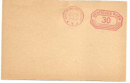 Timbres Allemagne Entier Postal Preaffranchi   30 Mark  1923 - Other & Unclassified