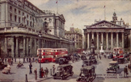 Artiste CPA London City England, Bank Of England & Royal Exchange - Other & Unclassified