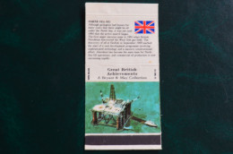 North Sea Oil Matchbox Label  étiquette De Boite Allumettes Great British Achievements Bryant May Collection - Boites D'allumettes - Etiquettes