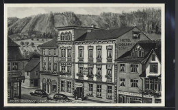 Künstler-AK Bad Blankenburg, Hotel Goldener Löwe  - Bad Blankenburg