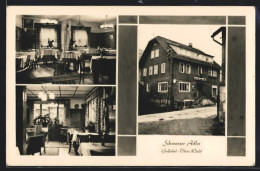 AK Giessübel /Thür. Wald, Gasthaus Schwarzer Adler, Innenansicht  - Autres & Non Classés