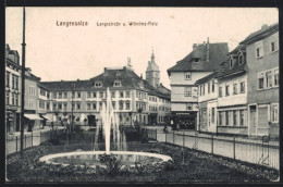 AK Langensalza, Langestrasse Am Wilhelms-Platz  - Bad Langensalza