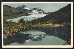 Foto-AK Emanuel Gyger: Zermatt, Grünsee Am Findelengletscher  - Andere & Zonder Classificatie