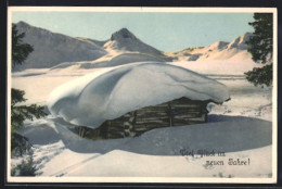 Foto-AK Emanuel Gyger: Adelboden, Am Hahnenmoos-Pass, Regenbolshorn  - Other & Unclassified