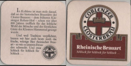 5005816 Bierdeckel Quadratisch - Coblenzer Closterbräu - Bierdeckel