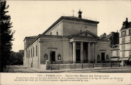 CPA Paris XVII., Kirche Sainte Marie Des Batignolles - Other & Unclassified