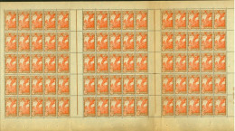 Guyanne 1929 - Colonie Française - Timbres Neufs. Yvert Nr.: 114. Feuille De 75 Avec Interpanneaux..... (EB) AR-02963 - Neufs