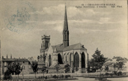 CPA Chalons Sur Marne, Kirche St. Loup - Autres & Non Classés