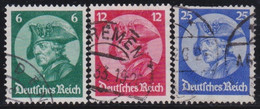 Deutsches Reich    .   Michel   .   479/481       .   O       .     Gestempelt    .     /   .   Cancelled - Used Stamps