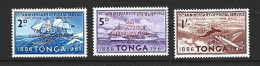 Tonga 1962 Emanciption Official Airmail Overprint Part Set Of 3 To 1/-  MNH - Tonga (1970-...)