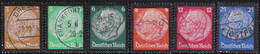 Deutsches Reich   .    Michel    .    548/553  .    O   .    Gebraucht .   /   .    Cancelled - Used Stamps