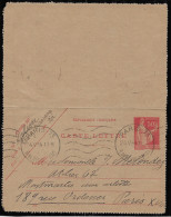 Carte Lettre N° 283-CL1 Oblitéré - Cartoline-lettere