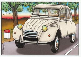 CPM - ILLUSTRATEUR - Pierre Gauthié -  AUTOMOBILE - CITROEN 2CV 1974 - Other & Unclassified